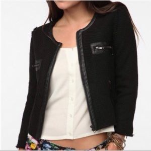 UO Black Tweed Jacket Sz Large